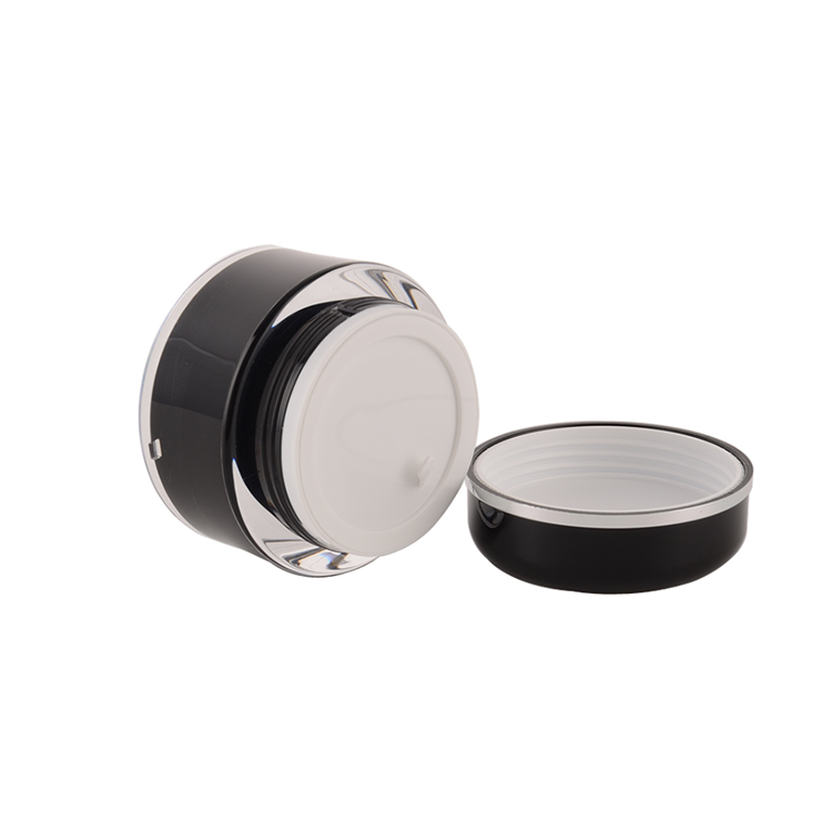 Label Plastic Acrylic Jar 5g 10g 15g 20g 30g 50g Round Acrylic Cosmetic Cream Jar