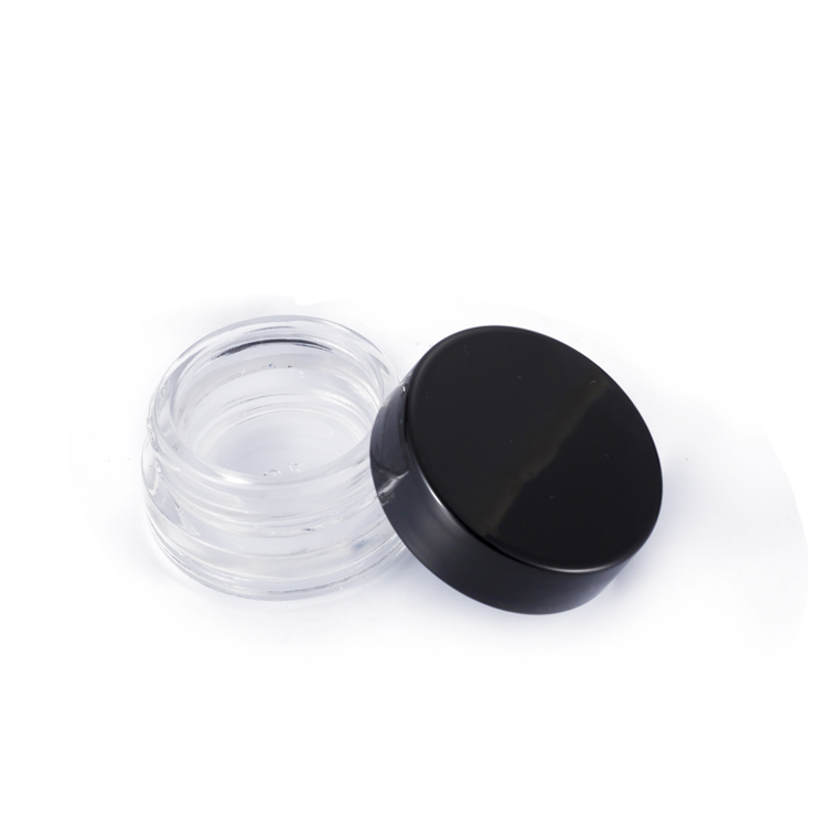 Labeling 3g 5g 7g 9g odor proof child lock jars glass small concentrate jar for cream cosmetic