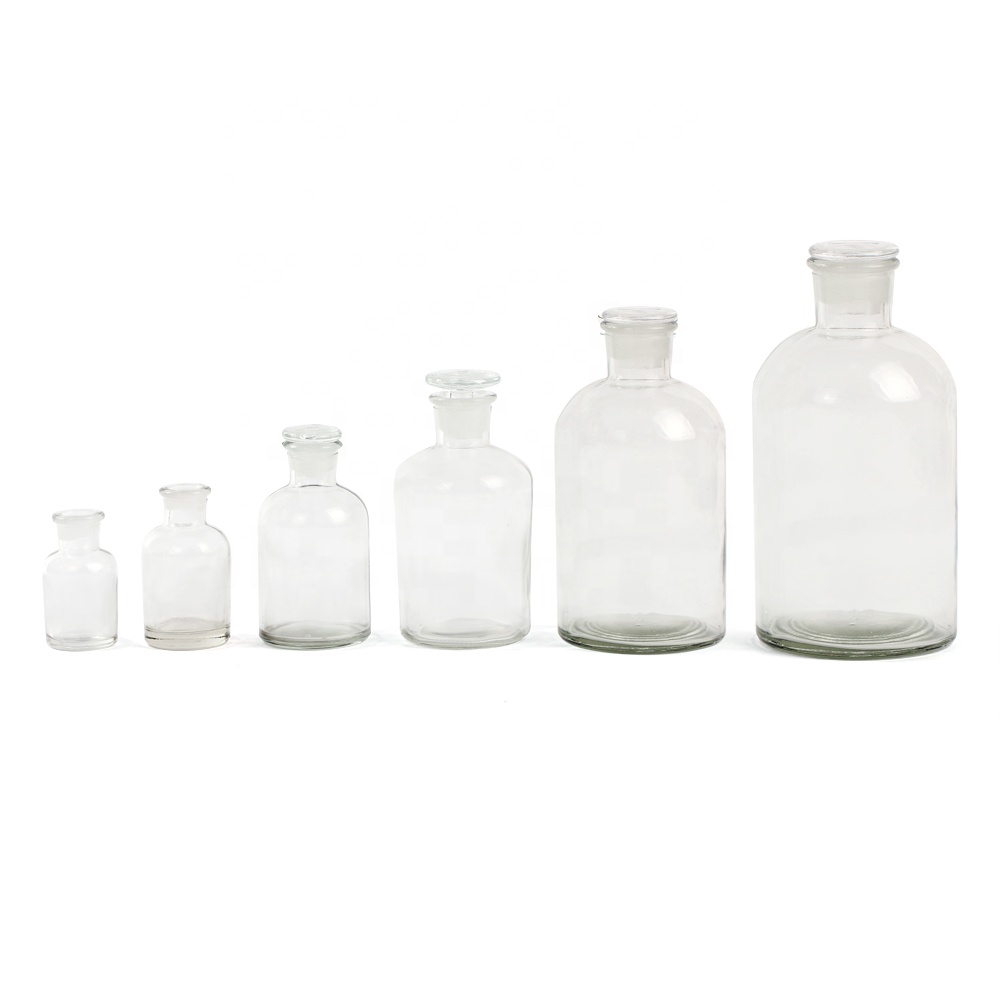 Laboratory 1000ml reagent glass apothecary bottle with narrow mouth