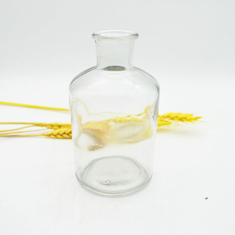 Laboratory Glassware 250ml Clear Glass  Glass Narrow-Mouth Chemical Reagent Bottle With Ground-in Glass Stopper