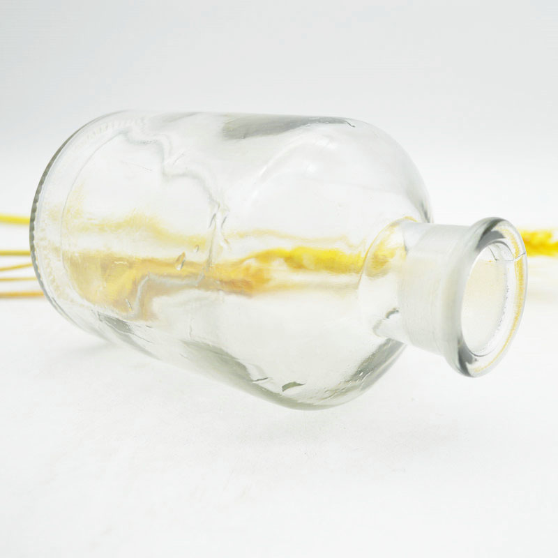 Laboratory Glassware 250ml Clear Glass Glass Narrow-Mouth Chemical Reagent Bottle With Ground-in Glass Stopper
