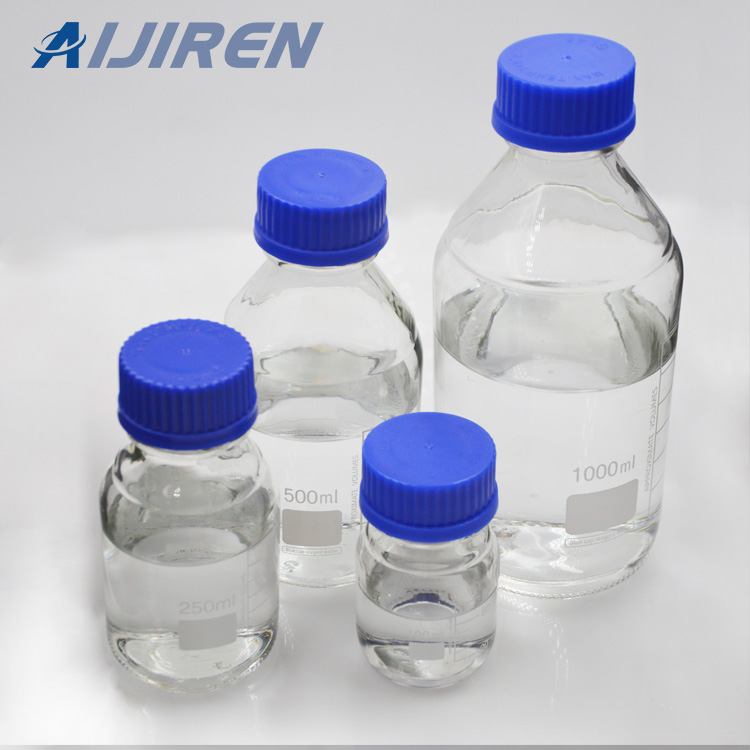 Laboratory Round bottom GL45 Blue Screw Cap Glass Media Storage Reagent Bottle in wholesale price