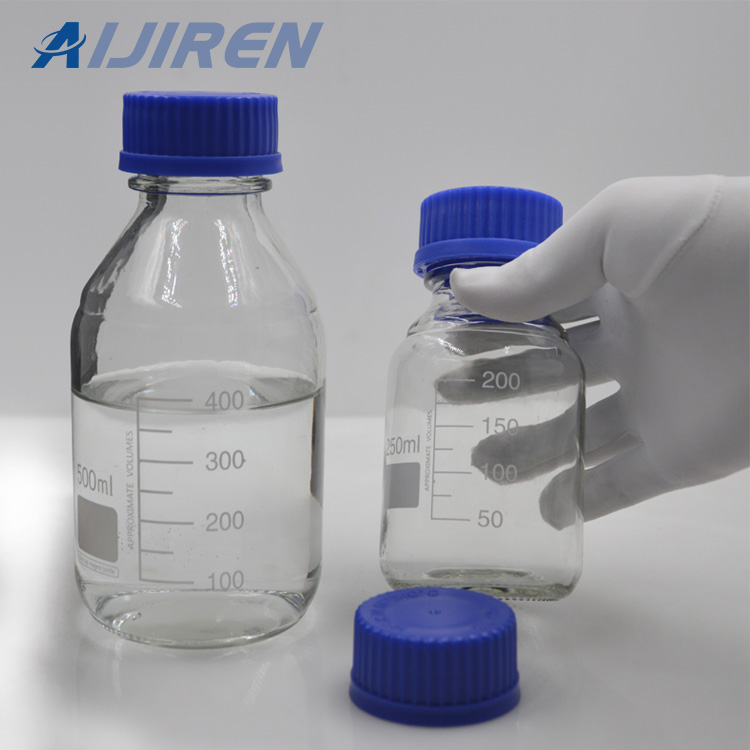 Laboratory Round bottom GL45 Blue Screw Cap Glass Media Storage Reagent Bottle in wholesale price