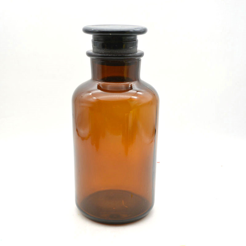 Laboratory Wide Mouth amber glass pill apothecary reagent bottle 1000ml