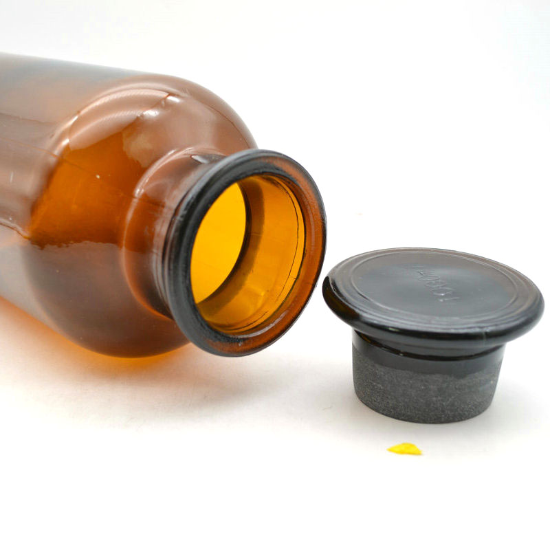 Laboratory Wide Mouth amber glass pill apothecary reagent bottle 1000ml