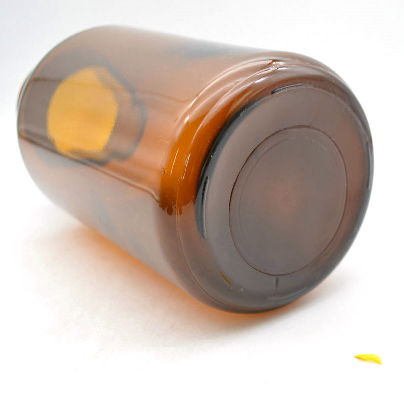 Laboratory Wide Mouth amber glass pill apothecary reagent bottle 1000ml