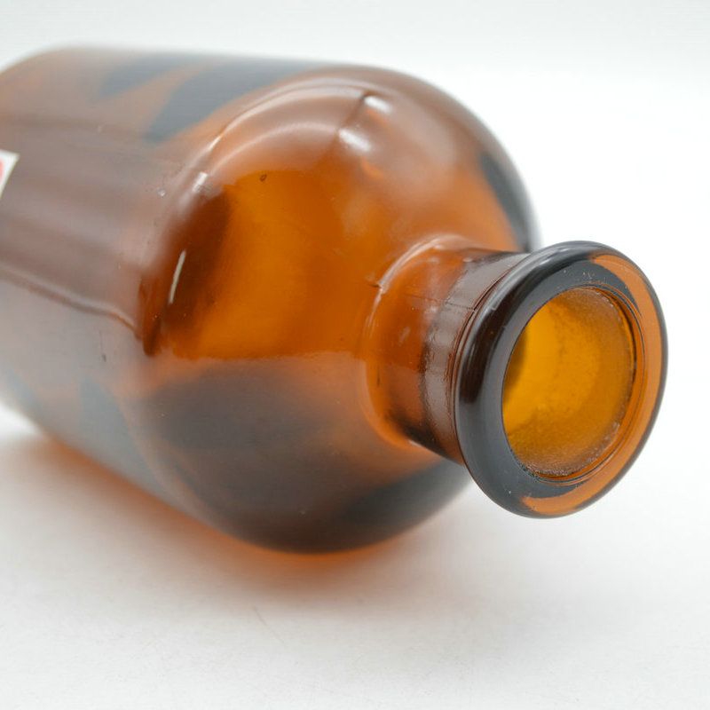 Laboratory narrow mouth 250ml Amber glass Reagent Bottle Media Storage bottle for sale