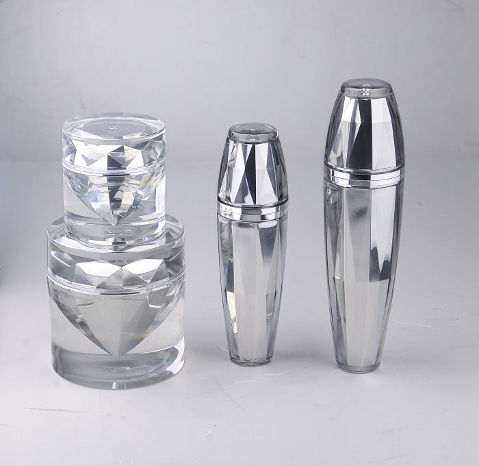 Lady cosmetics packaging 15g/30g/50ml/100ml glass luxury gold empty lotion bottle and cream jar/container