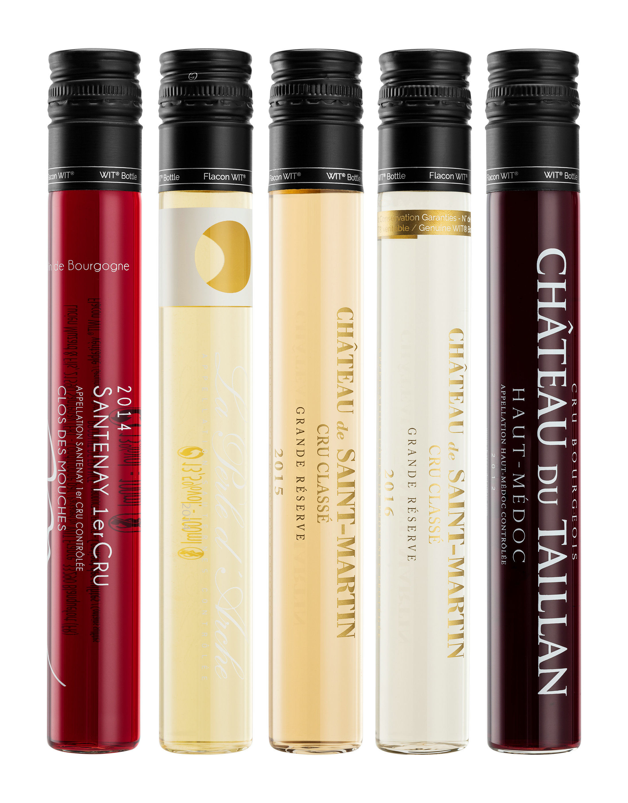 LanJing 100ml Tube for Wine Clear Wine Sample Test Tubes with Aluminum Cap