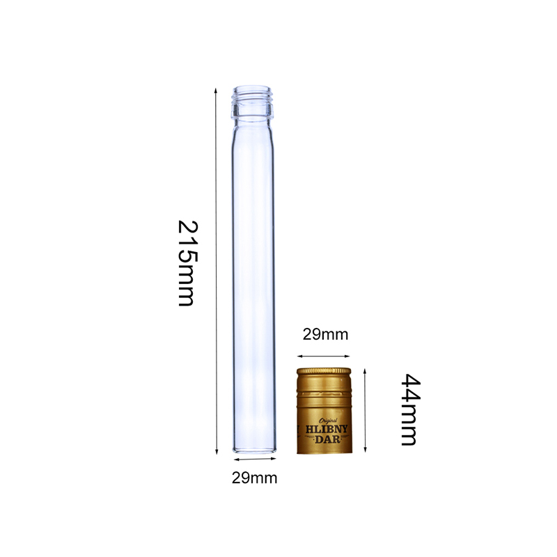 LanJing 100ml Tube for Wine Clear Wine Sample Test Tubes with Aluminum Cap