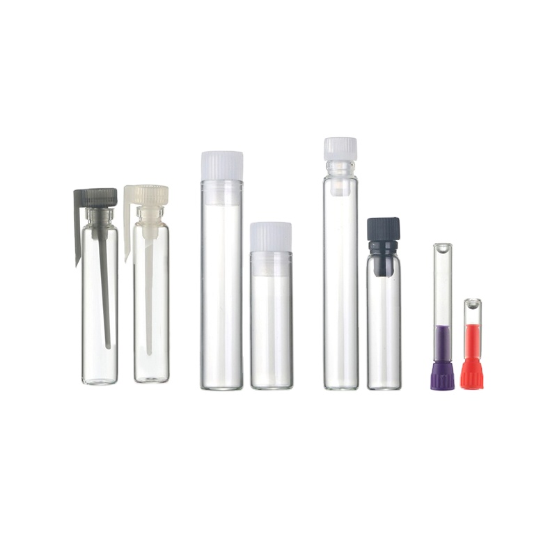 LanJing Frosted 0.5ml 1ml 1.5ml 2ml 3ml perfume test tube empty bottle cosmetic glass vial