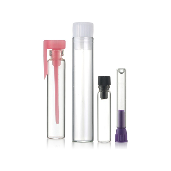 LanJing Frosted 0.5ml 1ml 1.5ml 2ml 3ml perfume test tube empty bottle cosmetic glass vial
