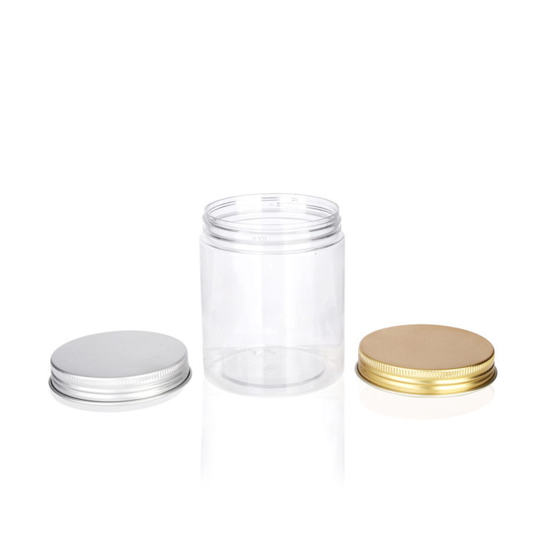 Large 100ml 120ml 250ml Clear Bath Salts body butter Plastic Cosmetic pet jar and packaging