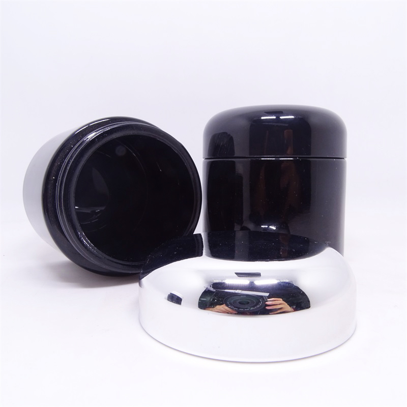 Large 250g UV Black Dark Ultraviolet Stash Jar Herb 250ml 500ml 1000ml UV Smell Proof Air Tight Ultraviolet Storage Glass Jar