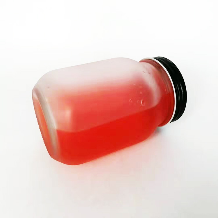 Large 500ml round frosted storage glass jar with airtight lid food container glass