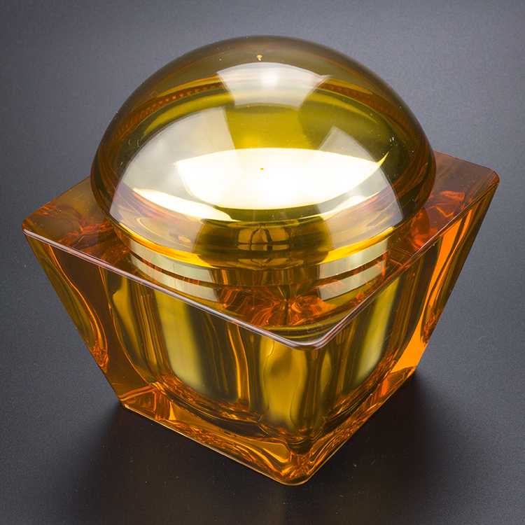 Large Capacity 200g 250g Orange Plastic Cream Acrylic JA57 Jar