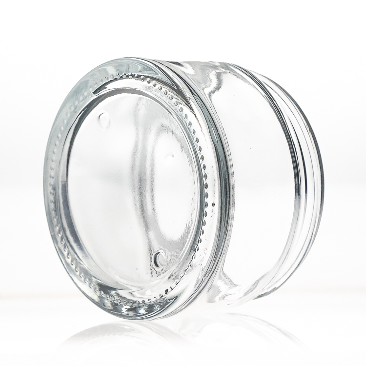 Large Capacity 200ml 300g Cylinder Round Clear Empty Cosmetic Packaging Glass Body Cream Jar Wholesale