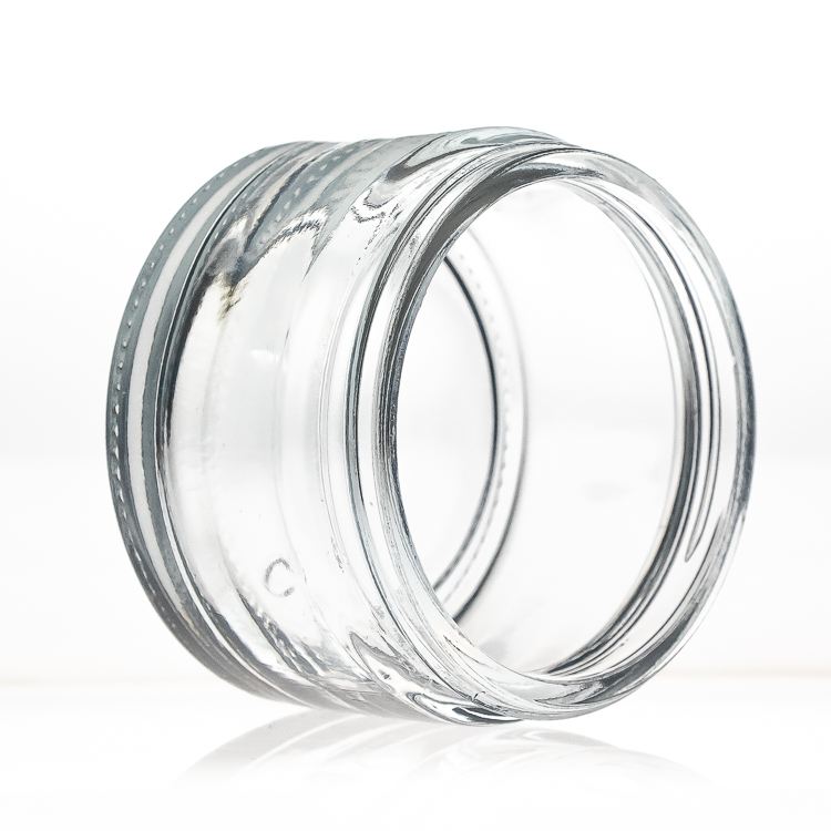 Large Capacity 200ml 300g Cylinder Round Clear Empty Cosmetic Packaging Glass Body Cream Jar Wholesale