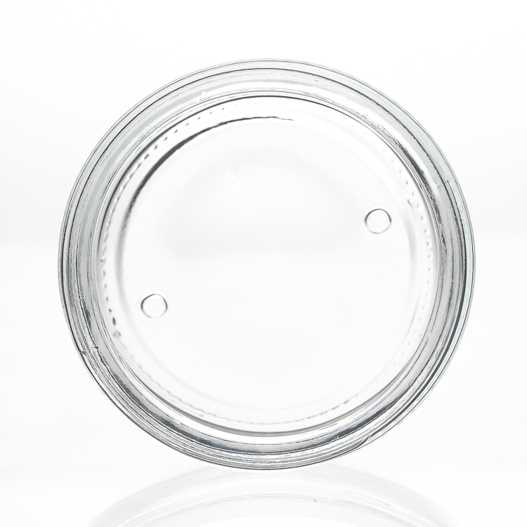 Large Capacity 200ml 300g Cylinder Round Clear Empty Cosmetic Packaging Glass Body Cream Jar Wholesale