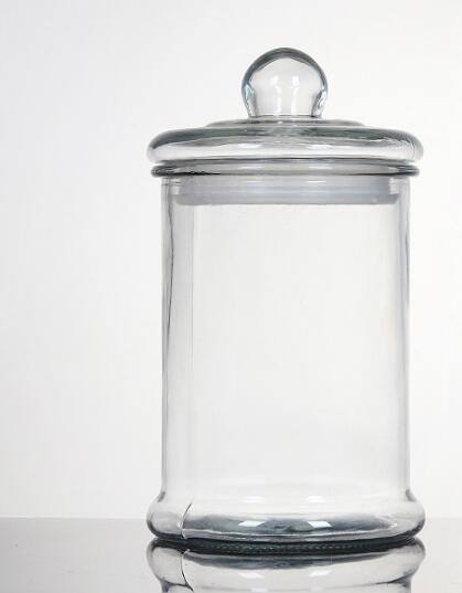 Large Capacity Clear Glass Jars With Lids Glass Food Canisters For Pantry Flour Grains Sugar Coffee