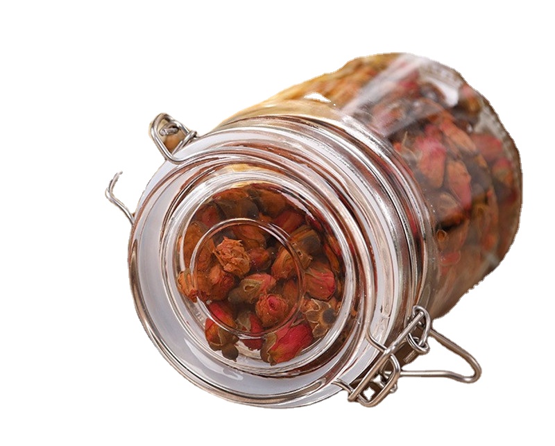 Large Round Glass Kitchen Storage Jar Wide Mouth Glass Jars Sealed Storage Tank Glass Food Storage Jar Containers Set