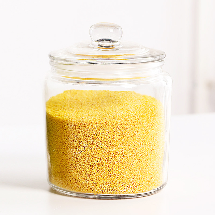 Large Size 6000ml Glass Grain Storage Jar Clear Big Stash Jar Recyclable 4000ml Food Cereals Container For Kitchen Use