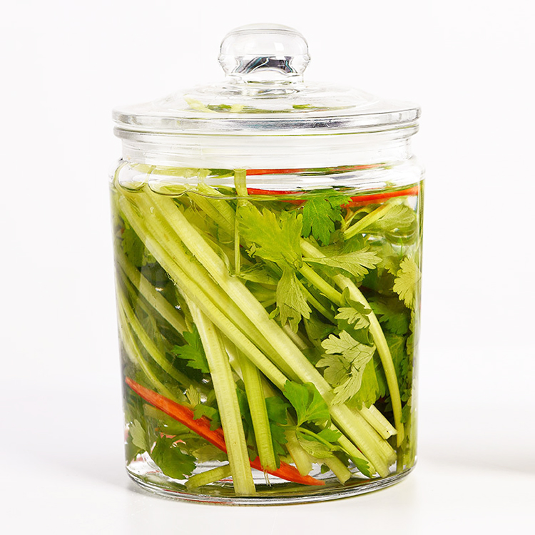 Large Size 6000ml Glass Grain Storage Jar Clear Big Stash Jar Recyclable 4000ml Food Cereals Container For Kitchen Use