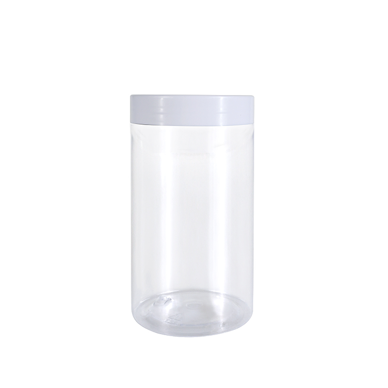 Large Stock 50g 60g 80g 100g 120g 140g 150g 180g 200g 250g 300g 350g 400g 500g Clear PET jar with white lid