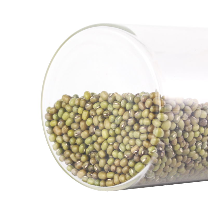 Large airtight glass storage jar with wooden lid for food wholesale