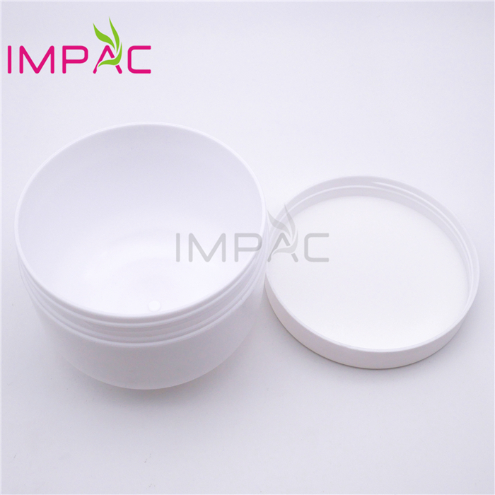 Large personalised care 500ml round body scrub wide mouth cream jar with lid