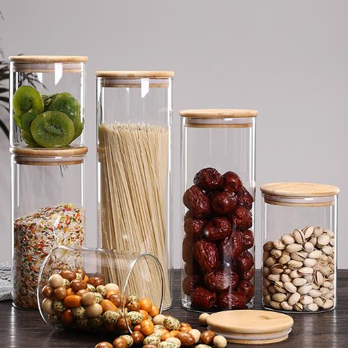 Large stock of glass candy storage tanks glass jar storage