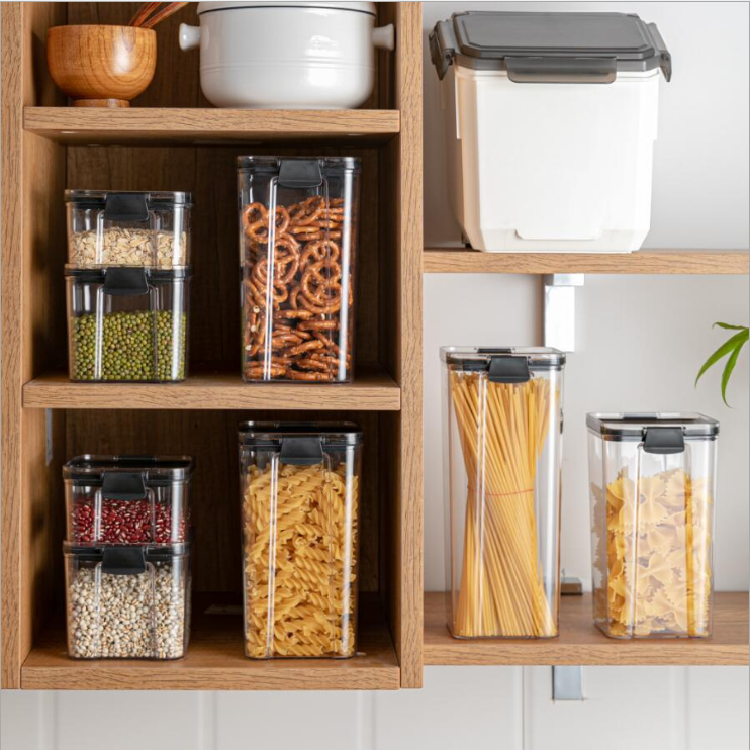 Latest Arrival Glass Storage With Lid Food Storage Tank Glass Seal Pot For kitchen