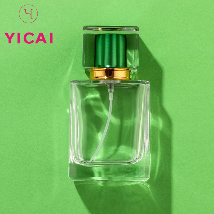 Latest Design 10ml 20ml 30ml Rectangular Transparent Glass Creative Stylish Perfume Bottle