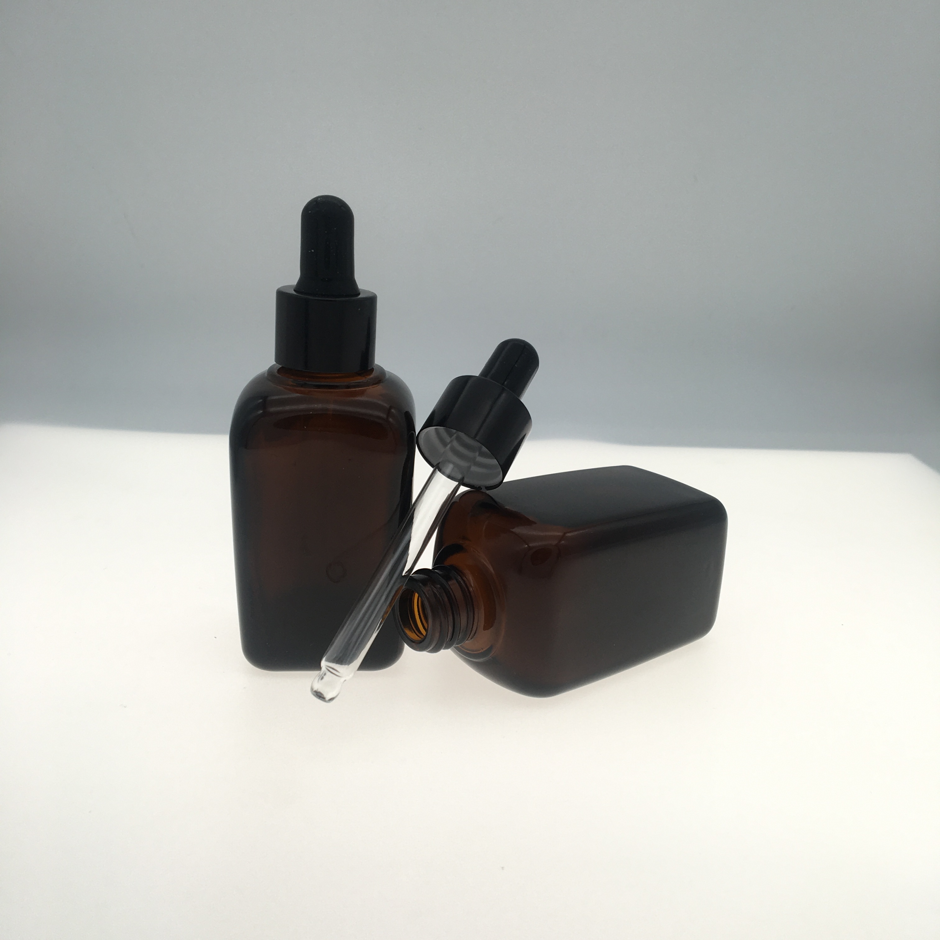 Latest Design 30 Ml Matte Glass Medicine Pill Dropper Bottle