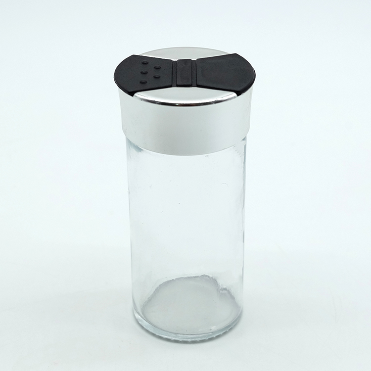 Latest Design Empty Spice Jar with Black Lid Quality Seasoning Jar for Sale New BBQ Seasoning Jar Bottle
