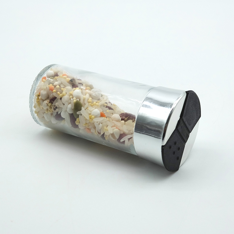 Latest Design Empty Spice Jar with Black Lid Quality Seasoning Jar for Sale New BBQ Seasoning Jar Bottle