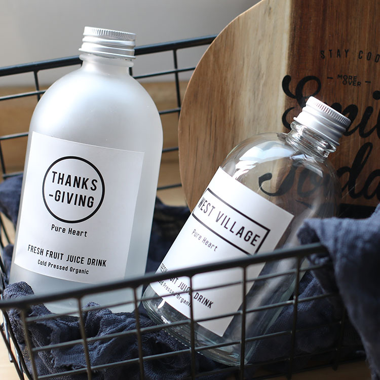 Latest Style Cheap Glass Beverage Bottle for Wholesale with Decal Decorated
