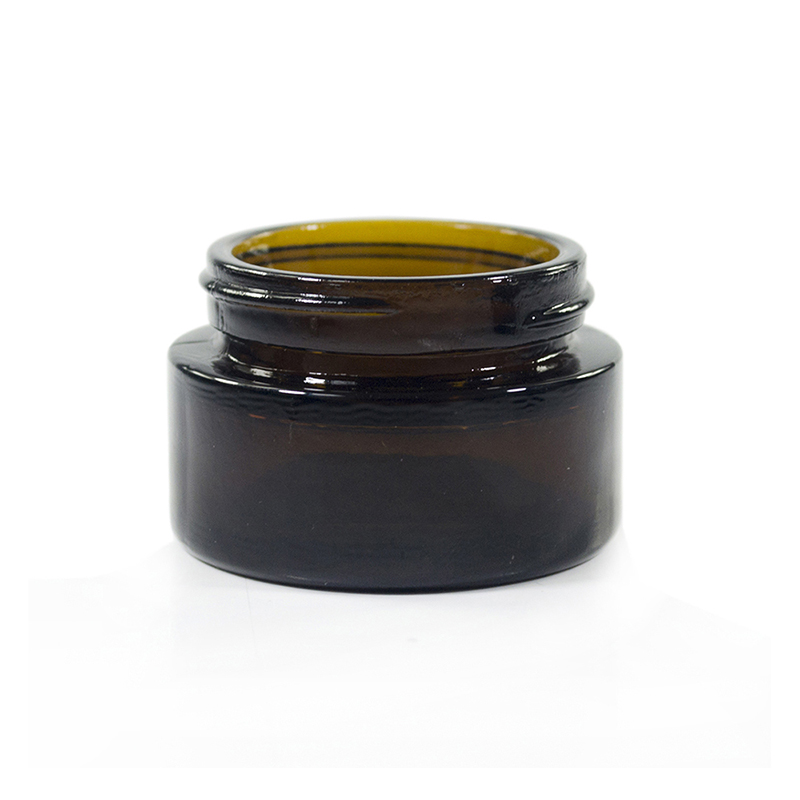 Latest packing containers products 20g 30g 50g cosmetic facial mini amber glass jars for cream