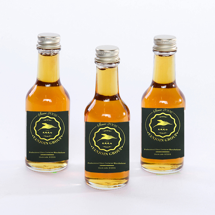 Lead Free Mini 100ml Glass Whiskey Liquor Wine Bottles Olive Oil Glass Bottle