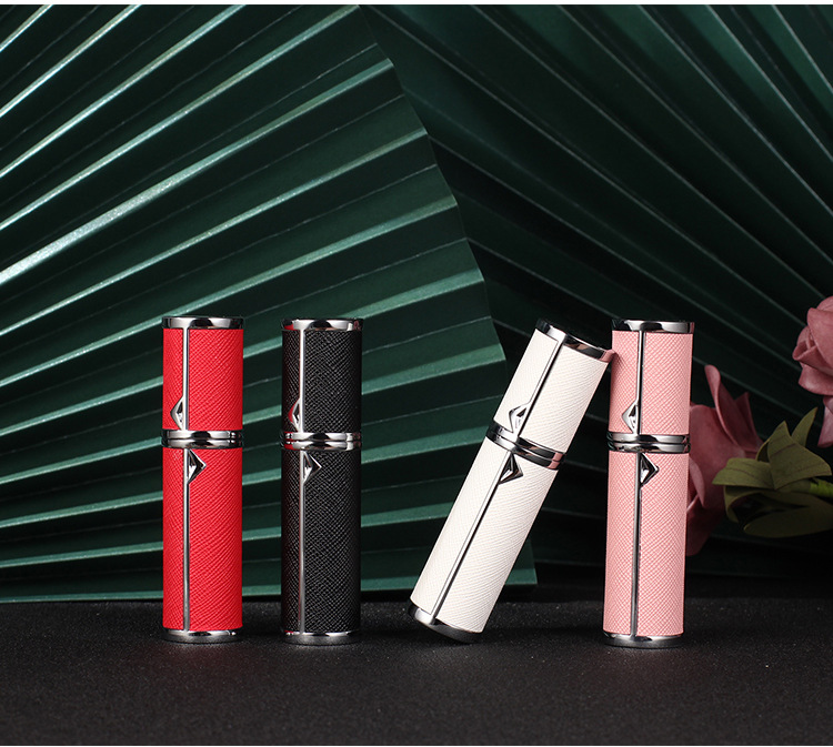 Leather Bottle Spray Perfume Refill Atomizer Luxury Empty Wholesale Antique Bottles 5ml Sprayer Electronic empty perfume bottles