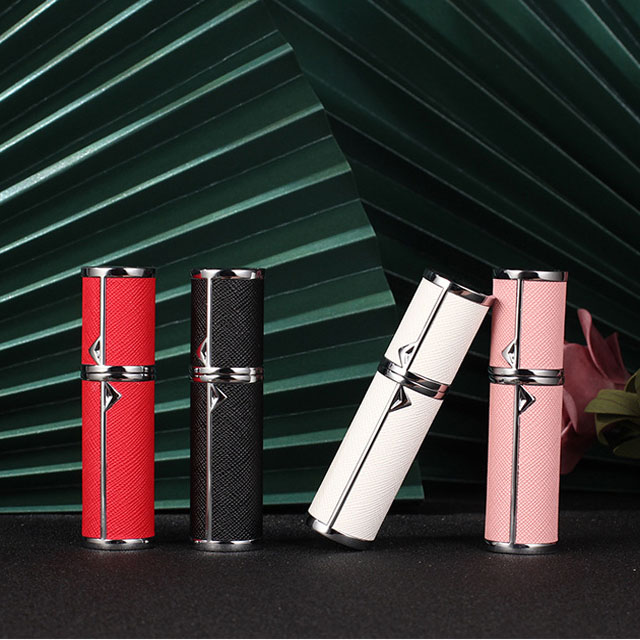 Leather Bottle Spray Perfume Refill Atomizer Luxury Empty Wholesale Antique Bottles 5ml Sprayer Electronic empty perfume bottles