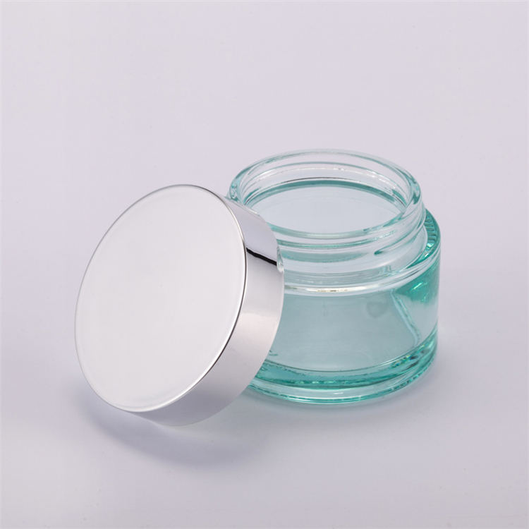 Light Blue 30g 50g 40ml 100ml 120ml Custom Lotion Bottle Glass Comestic Jars And Bottles