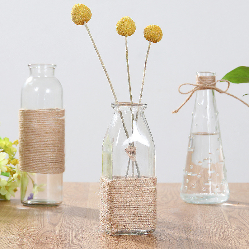 Light Raindrops Flower Arrangement Vase Glass Flower Vase Rich Bamboo Modern Glass Vase