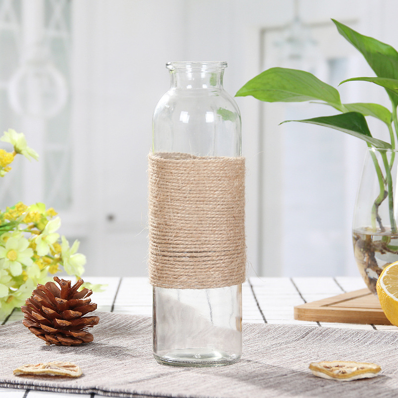 Light Raindrops Flower Arrangement Vase Glass Flower Vase Rich Bamboo Modern Glass Vase
