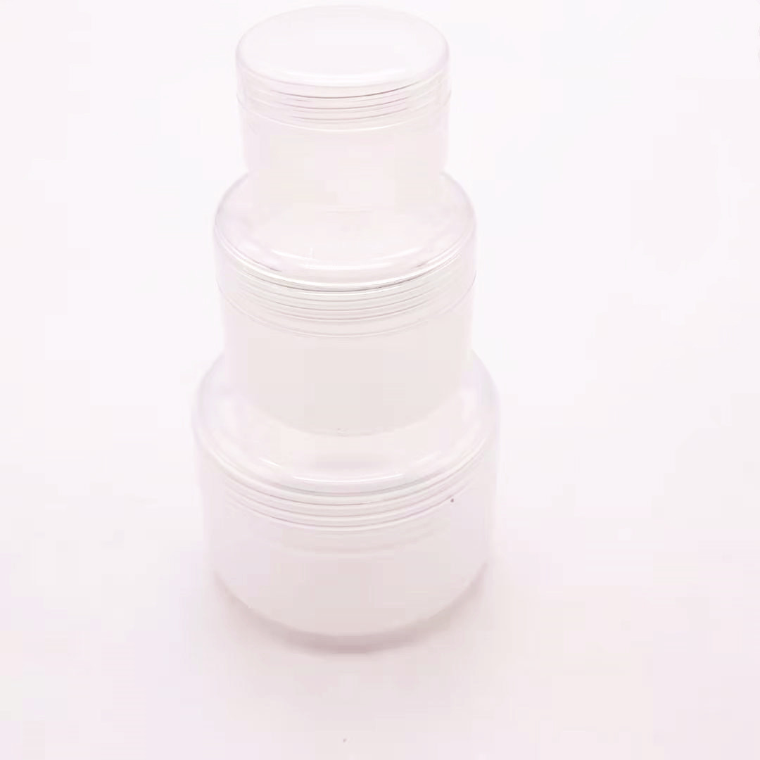 Light round shape 20g 50g 100g lime-green empty pp plastic cream jar