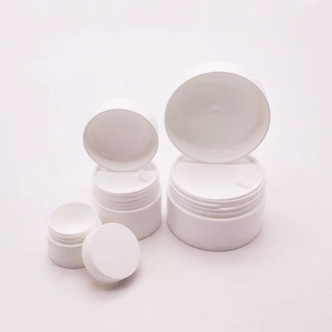 Light round shape 20g 50g 100g lime-green empty pp plastic cream jar