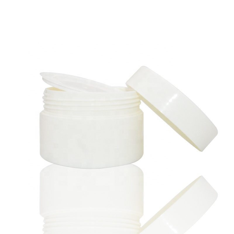 Limited money custom 100g white pp skin cream bottle dispenser for Body facial care package