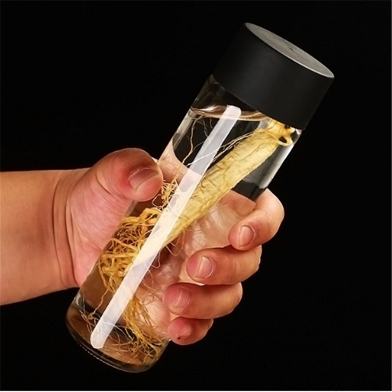 Linlang hot sale newly developed glass products voss like glass bottle