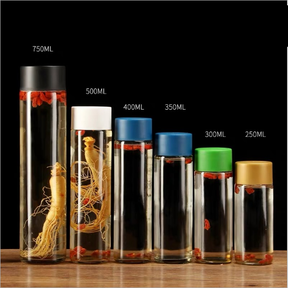 Linlang hot sale newly developed glass products voss like glass bottle