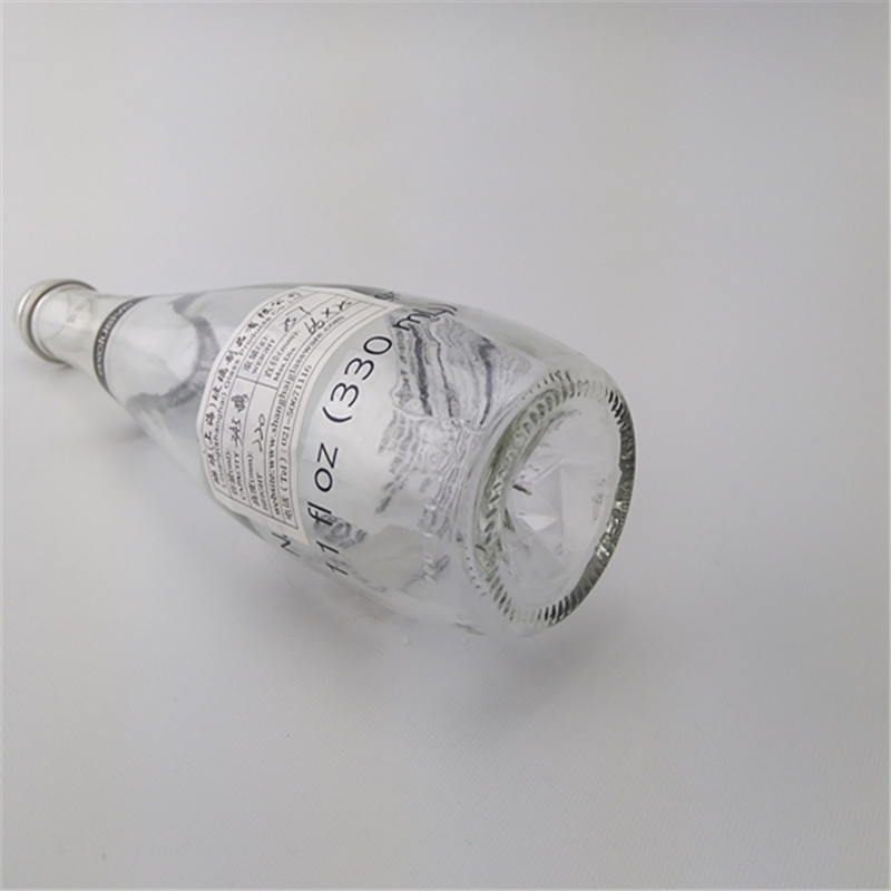 Linlang mineral water bottles blue glass bottle